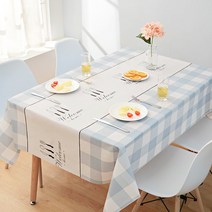 제이엔피 북유럽 방수 테이블 식탁보 4인용, 01, 4인(137X180)