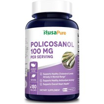 NusaPure Policosanol 폴리코사놀 100mg 180베지캡슐, 180정, 3개