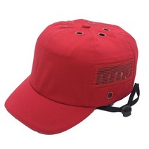 새로운 작업 안전 하드 범프 캡 헬멧 야구 모자 스타일 보호 PP 모자 공장 상점 운반 머리, Red, M