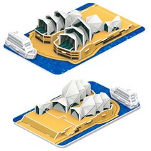 3D입체퍼즐 시드니 오페라하우스 모형만들기 종이모형만들기