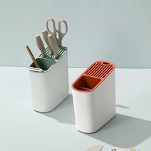 통풍형 멀티 칼꽂이 조리도구 수저통 주방 싱크대정리, 블루