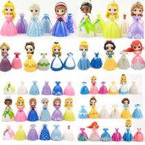 (KC인증) 베이비돌 엘사 겨울왕국 백설공주 라푼젤 인어공주 디즈니 공주 인형, 12cm팅커벨세트