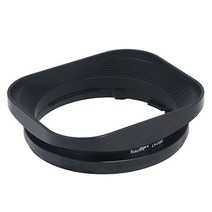 Haoge LH-X53 바요넷 메탈 스퀘어 렌즈 후드 쉐이드 for 후지 필름 Fujifilm Fuji Fujinon XF 35mm F1.4 R XF35mmF1.4 R XF 18mm F2 R XF18mmF2 R XF 60mm F2.4 R Macro