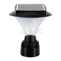 태양광 휀스등 108LED 80mm 기둥 데크등 정원등 솔라, 화이트