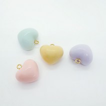파스텔 통통 하트 구슬 비즈 키링만들기 동대문 부자재 상가 폰스트랩 열쇠고리 가방고리