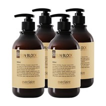 evaclaire 선크림 스포츠 선블럭 골프장 호텔 골프전용 대용량 SPF50+, 4개, 500ml