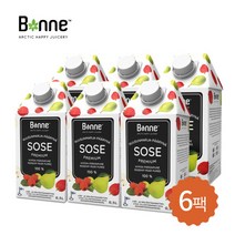 [본네] 프리미엄 로즈힙 배 퓨레 주스 500ml 6개입, 0.5L, 6개