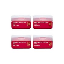 일본직발송 6. 나카노 스타일링 왁스 19962002 【X4개 세트】 나카노 스타일링 왁스 5 슈퍼 하드 90G B008, One Size, One Color