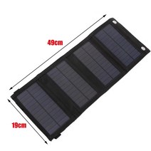 태양광패널 태양열 발전기 가정용 아파트 주택 미니 30W20W 5V 접이식 USB 태양 전지 패널 휴대용 방수 충전기 모바일 전원 배터리, 20W