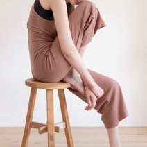 콘치웨어 / 볼륨 셔링홀터 점프수트 (인디핑크)