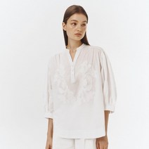 마리끌레르 수량 코튼 핸들수 셔링 블라우스MODBBL23M6 171866