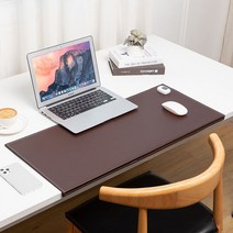 세계일주 스마트 온열 데스크 마우스 전기 매트 가열 테이블 매트, 딥 카레, 큰 (80*36) 두께 5mm