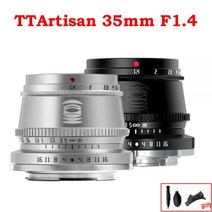 TTArtisan 35mm F1.4 APS-C 수동 초점 카메라 렌즈 Canon EF-M Sony E 마운트 Fujifilm X M43 Leica L SIGMA Nikon Z Ol, 검은 색, 캐논 EF-M