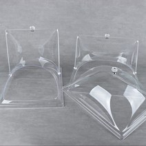아크릴 커버 사각돔 소 AA 케익 커버 푸드 덮개 뚜껑 푸드 박스, 아크릴커버사각돔 소(가로슬라이드