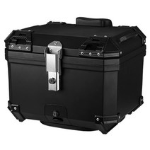 알루미늄 탑박스 배달통 오토바이 스쿠터 리어백 45L, 블랙A(45L)-안감+받침대+액세서리