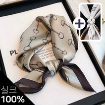 CACTRUST 데일리 100% 천연 실크 스카프 12종