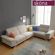 [에타홈] 체이지 이지클린 패브릭 코너형 5인 소파, 아이보리