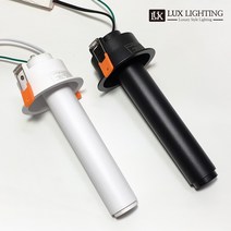 실린더 다운라이트 3인치 COB 10W 플리커프리 매입등 타공 75mm, 롱타입, 화이트, 주백색-밝은노란색, 1개
