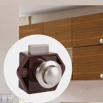 [맘모스캠핑]홈 잠금 캐비닛 모터 서랍 보트 푸쉬락 캠핑카 푸시, 푸쉬락브라운GD00345