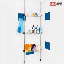 다다리빙 기둥식 욕실 선반 600 3단, 단품