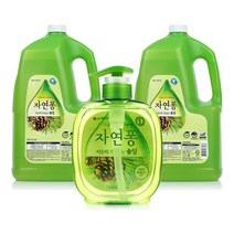 자연퐁 솔잎 주방세제 490ml + 리필 3.92L x 2통