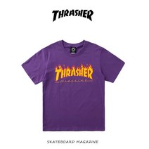 트레셔 플레임 로고 반팔 Thrasher flame T-shirt