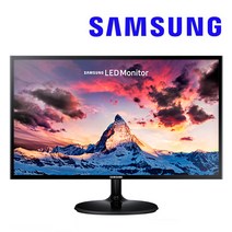 (신형 S24R35A 발송) 삼성전자 24인치 슈퍼슬림 S24F350 모니터 LS24F350FHKXKR, 기본