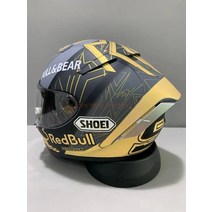 남녀 공용 헬멧 골드 개미 사계절 전체 남성 여성 SHOEI X-14 ABS 보호, 16 Premium red lens 8_01 M