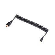 영상촬영 스튜디오 대여HDMI 개폐식 스프링 컬 비디오 케이블 캐논 니콘 카메라 모니터 용 표준 미니 마이, 02 A-D-Long