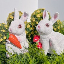 [왓위셀] 토끼 장식 소품 유치원 정원 화단 조경 꾸미기, 03. 회색 엎드린토끼