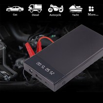 자동차 점프 스타터 멀티 카 스타트 휴대용 자동 전원 은행 12v 배터리 충전기 10000mah 비상 부스터 충전기 배터리 시작 장치, 하얀