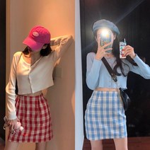 하이틴룩 샤스커트 크롭티 시밀러 쓰리피스 스쿨 세트 코디 4명트윈룩 여자중학생옷 올드 투피스세트