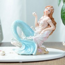 생각하는사람오브제 무한동력장식 소품샵수지 지중해 공주 장식품 홈 책상 책장 인어 천사, 2103
