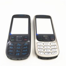 노키아 6303c 용 신품 정품 풀 폰 하우징 커버 케이스 영어 키패드, 한개옵션1, 01 Silver