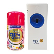 산도깨비 향기속으로 자동분사기 1개 + 리필 1개 세트 자동분사 기계 분사형 실내 방향제 방향캔, 03_아카시아
