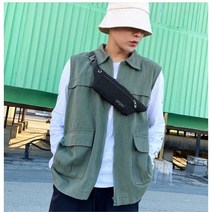 리넨코 숄더 힙색 슬링백