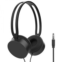 마카롱 컬러 3.5mm 잭 유선 헤드폰 HD 사운드 오버 이어 헤드셋 베이스 HiFi 음악 PC MP3 전화 tv용 스테레오 이어폰, [02] 02 black