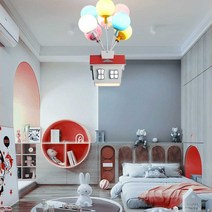 풍선 집조명 어린이방등 남자 여자아이 무드등 천정등, 원목 - 풍션조명 6개 - 3색
