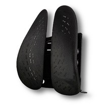 재토재미 바른자세 체형 골반 허리통증 교정쿠션 등받이 의자 받침 블랙 허리쿠션, 듀얼 교정 등받이(브라운)