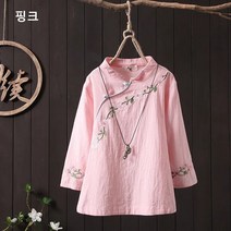 BestStar 생활한복 티셔츠 여성 면마소재 예쁜 승복 법복 절복 개량 엄마큰옷