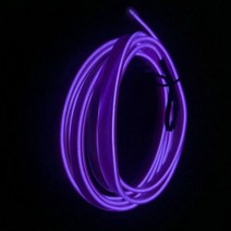 코더스엠비언트 쏘렌토 아크릴 자동차 1M 2M 3M 5M 앰비언트 라이트 EL 와이어 네온 인테리어 LED 스트립 튜브 로프 조명 장식 DIY 램프 액세서리, Purple_5 Meter | 12V Cigarette