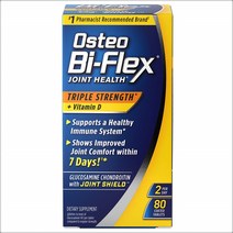 Osteo Bi-Flex 글루코사민 보스웰리아 콘드로이친 MSM 비타민D 타블렛, 80타블렛, 1개