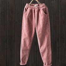 믹스블링 기모 안감 골덴 여성 밴딩 바지 코듀로이 팬츠