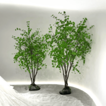 인테리어 조화 인조목 카페 나무 식물 대형 장식 화단 조경 조화 인조 화분 실내, 높이2.2m