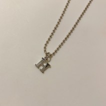 메리샵 925실버 은볼 이니셜목걸이