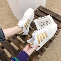 조개머리 여학생 화이트 화이트 슈즈 레드 싱글 화이트 플랫 포켓 캐주얼 스니커즈