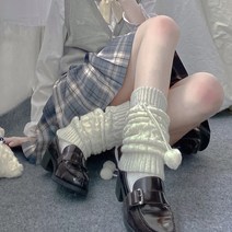 일본양말겨울 방울레그워머 니삭스 포인트 발토시