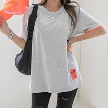 [나크21] (55~120) 네온패치 레이어드 티셔츠 KO12-T-39