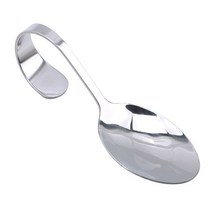 New Curve Handle Stainless Steel Baby Infant Spoon Salad Fork Kitchen Cutlery Lp 새로운 곡선 핸들 스테인레스 스틸, 옵션1, 보여진 바와 같이