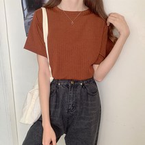 뉴타임즈 여자 티셔츠 라운드 반팔 루즈핏 아이스 NO237Z